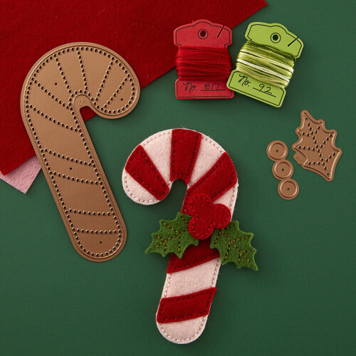 Spellbinders Felt Candy Cane Leptan umr jeden kov 2