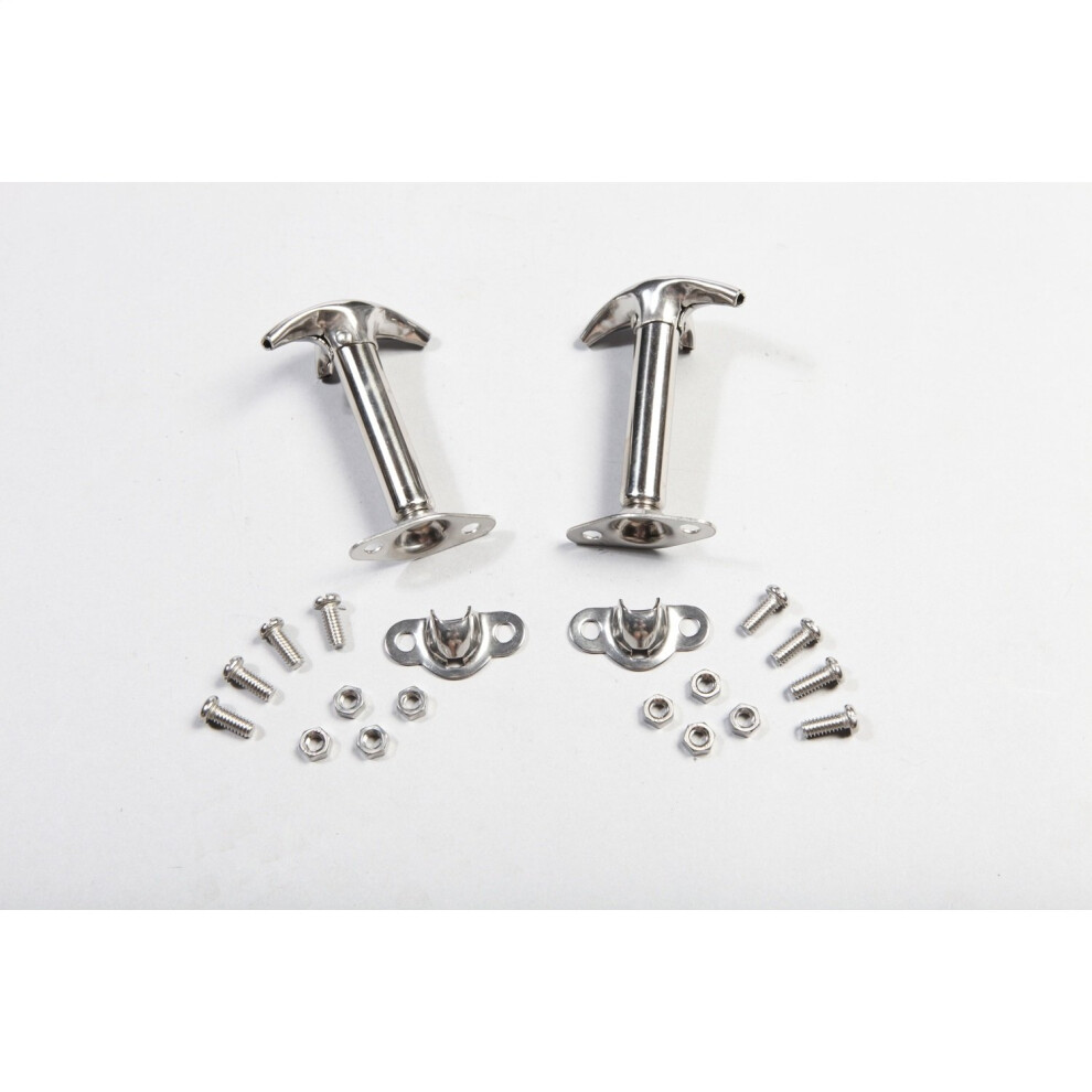 Kit De Loquet De Capot Rugged Ridge | Acier Inoxydable | 11116.01 | Compatible Avec Jeep Cj (1941-1986) Et Jeep Yj (1987-1995)-image