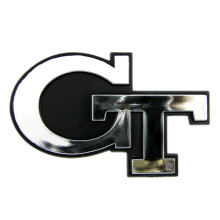 FANMATS 60341 Georgia Tech Gule jakker Formst?bt krom plastik-emblem