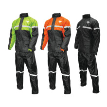 Nelson Rigg Stormrider pr ipl t; 100% nepremokav nohavice a bunda v cene s reflexn mi pruhmi (Hi-Vis lto/cierna stredn farba)