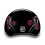 Daytona HELMETS Motorcycle Half Helmet Skull Cap- Barbed Roses 100% DOT Approved 3