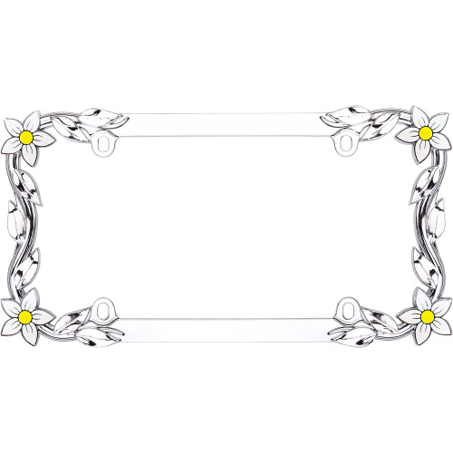 Cruiser tilbeh?r 19130 nummerpladeramme - Daisy forkromet metal 1