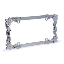 Cruiser tilbeh?r 19130 nummerpladeramme - Daisy forkromet metal