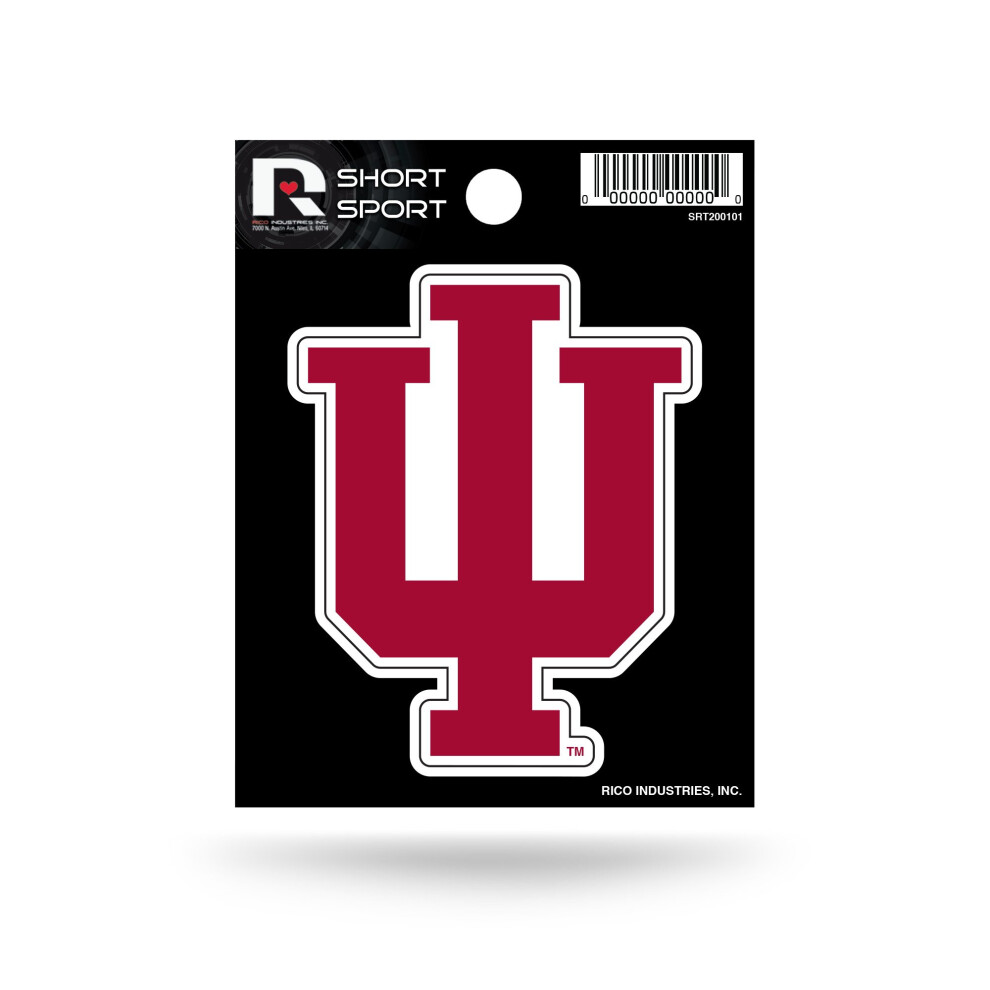 Rico Industries Ncaa Indiana Hoosiers Die Cut Team Logo Short Sport Sticker 767345122148