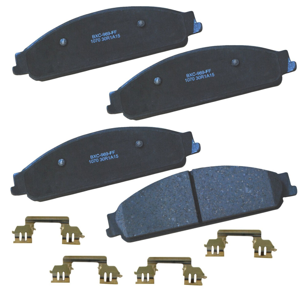 Bendix Premium Sbc1070 Ceramic Front Brake Pads For Ford Five Hundred 2007-2005 Freestyle 2007-2005 Taurus 2009-2008 Taurus X 2009-2008 Mercury Mo 887243226493