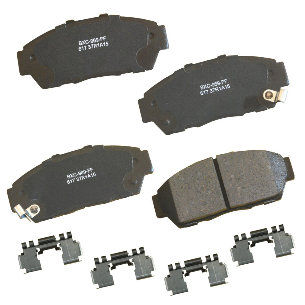 Bendix Premium Sbc617 Ceramic Front Brake Pads For Acura Integra 2001-1994 Honda Civic 1995-1994 Civic Del Sol 1997-1996 887243222808