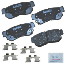 Pastilhas de Travão Traseiras Cerâmicas Bendix Priority1 CFC813 para Hyundai e Kia
