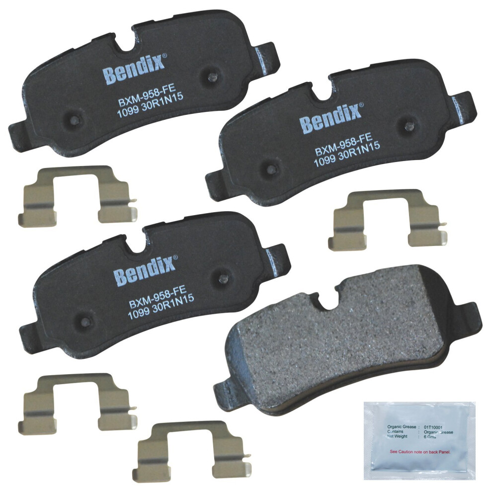 Bendix Priority1 Cfm1099 Semi-Metallic Rear Brake Pads For Land Rover Discovery 2016-2014 Lr2 2013 Lr3 2009-2005 Lr4 2016-2010 Range Rover 2012-20 887243213776