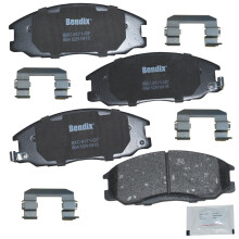 Bendix Priority1 CFC864 ceramiczne przednie klocki hamulcowe dla Hyundai Santa Fe 2006-2001 XG300 2001 XG350 2003-2002 Kia Sedona 2004-2002