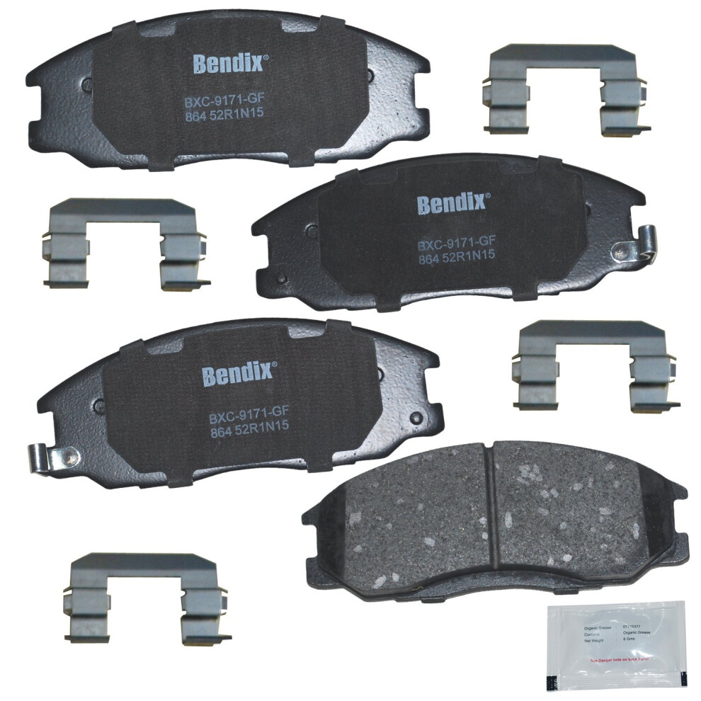 Bendix Priority1 Cfc864 Ceramic Front Brake Pads For Hyundai Santa Fe 2006-2001 Xg300 2001 Xg350 2003-2002 Kia Sedona 2004-2002 887243240277