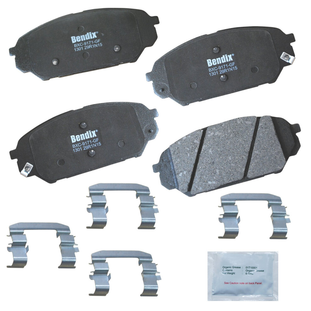 Bendix Priority1 Cfc1301 Ceramic Front Brake Pads For Hyundai Veracruz 2012-2007 887243214476