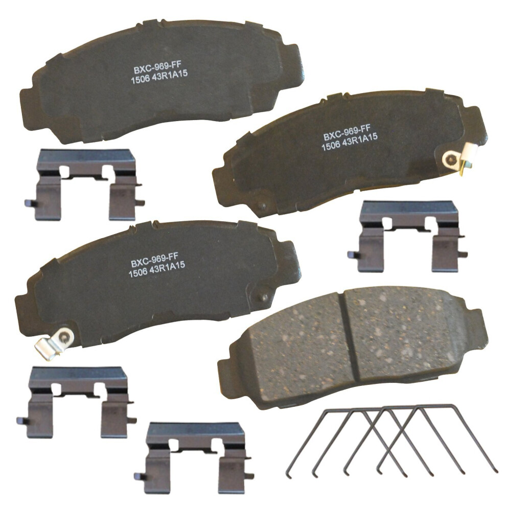 Bendix Premium Sbc1506 Ceramic Front Brake Pads For Acura Cl 2003-2001 Rl 2004-1999 Tl 2008-1999 Tsx 2014-2004 Honda Accord 2012-2003 887243228954