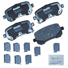 Pastilhas de Travão Traseiras Cerâmicas Bendix Priority1 CFC1326 para Chrysler e Dodge