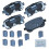 Pastilhas de Travão Traseiras Cerâmicas Bendix Priority1 CFC1326 para Chrysler e Dodge 1