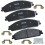 Pastilhas de Travão Cerâmicas Bendix Priority1 CFC1070 para Ford Five Hundred 2005-2007 1