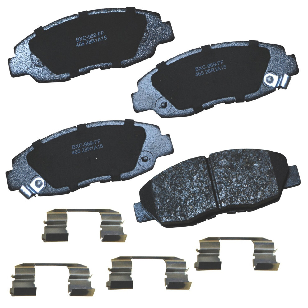 Bendix Premium Sbc465 Ceramic Front Brake Pads For Acura Cl 1999-1997 Honda Accord 1997-1990 Accord 2002-1999 Civic 1996 887243221764