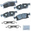 Pastilhas de Travão Cerâmicas Bendix Priority1 CFC1629 para Dodge Durango, Jeep Grand Cherokee e Mercedes-Benz 1