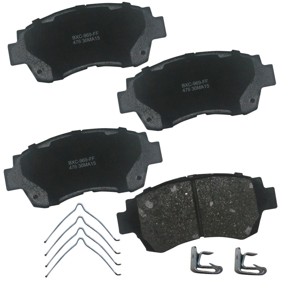 Bendix Premium Sbc476 Ceramic Front Brake Pads For Select Models Lexus Es300 Ls400 Sc300 Toyota Avalon Camry Celica Sienna 887243221832