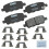 Pastilhas de Travão Cerâmicas Bendix Priority1 CFC905 para INFINITI e Nissan 1