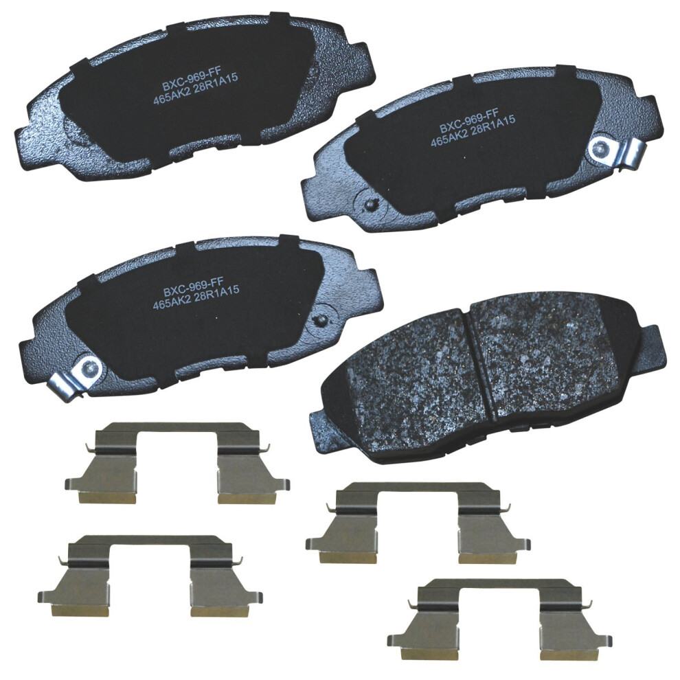 Bendix Premium Sbc465ak2 Ceramic Front Brake Pads For Acura El 2005-1997 Honda Civic 2011-1996 Insight 2014-2010 887243221788