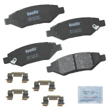 Bendix Priority1 CFC1337 ceramiczne tylne klocki hamulcowe dla Cadillac CTS 2014-2008 SRX 2016-2010 Chevrolet Camaro 2015-2010 Saab 9-4X 2011