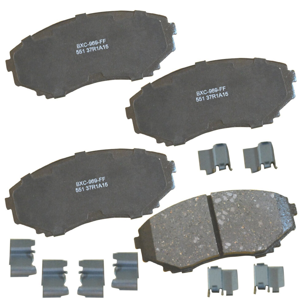 Bendix Premium Sbc551 Ceramic Front Brake Pads For Mazda Mpv 1998-1992 Mpv 2002-2000 887243222358
