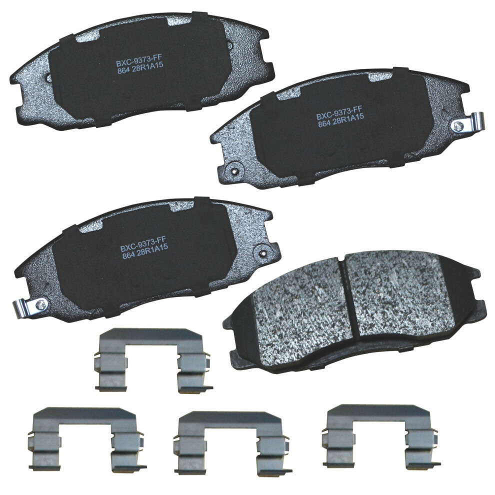 Bendix Premium SBC864 Ceramic Front Brake Pads for Hyundai Santa Fe 2006-2001  XG300 2001  XG350 2003-2002  Kia Sedona 2004-2002-image-OPC-PGC2CN7-NEW