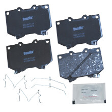 Bendix Priority1 CFC812 ceramiczne przednie klocki hamulcowe dla Toyota Sequoia 2007-2001 Tundra 2003-2000