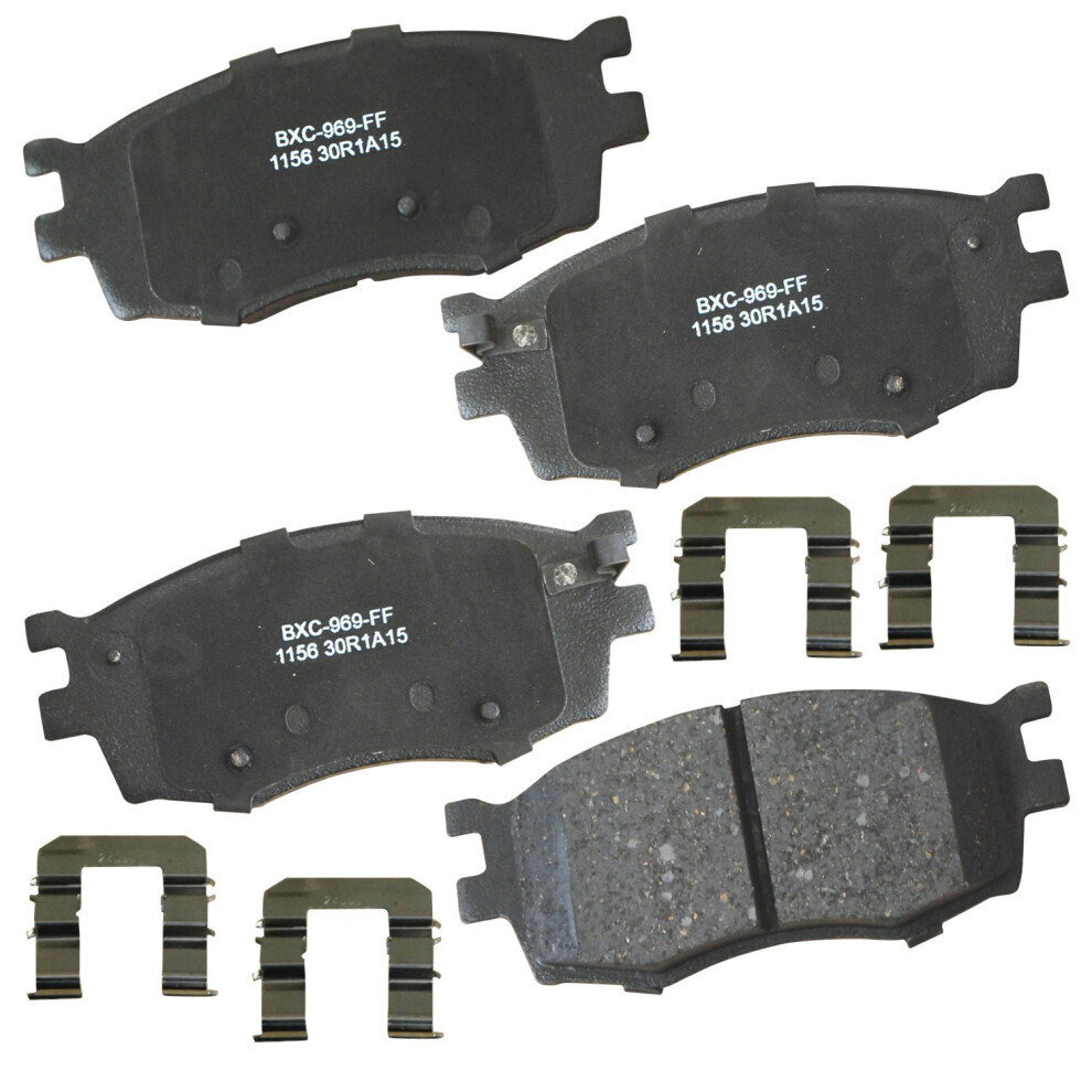 Bendix Premium Sbc1156 Ceramic Front Brake Pads For Dodge Attitude 2011-2006 Hyundai Accent 2011-2006 Jac J4 2020-2018 Kia Rio 2011-2006 Rio5 2011 887243227018