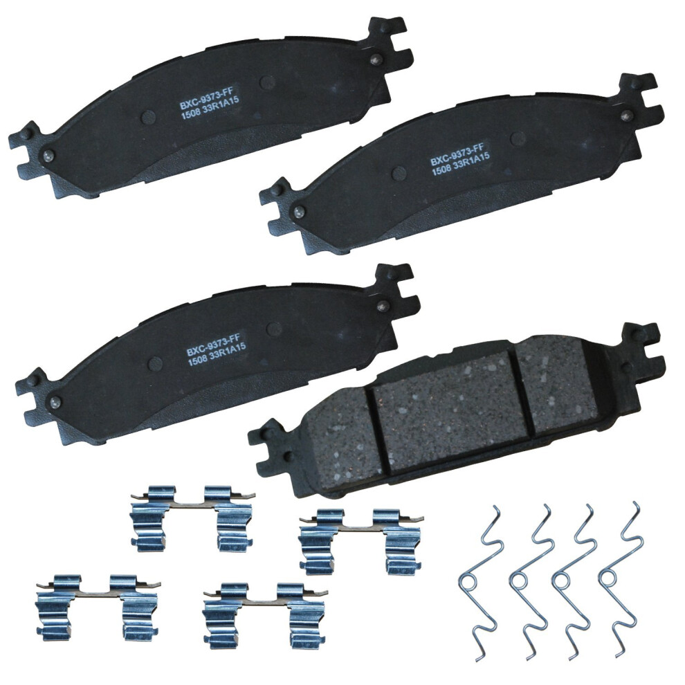 Bendix Premium Sbc1508 Ceramic Front Brake Pads For Ford Explorer 2019-2011 Flex 2019-2009 Taurus 2019-2010 Lincoln Mks 2012-2009 Mkt 2019-2010 887243228978
