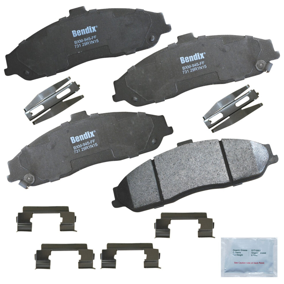 Bendix Priority1 Cfm731 Semi-Metallic Front Brake Pads For Cadillac Xlr 2009-2004 Chevrolet Corvette 2013-1997 Pontiac Gto 2006-2005 887243212717