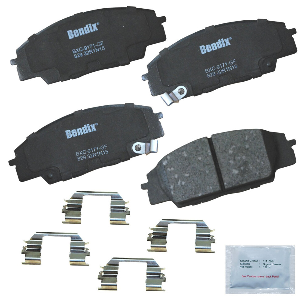 Bendix Priority1 Cfc829 Ceramic Front Brake Pads For Acura Csx 2011-2007 Rsx 2006-2002 Honda Civic 2011-2006 S2000 2009-2000 887243212830
