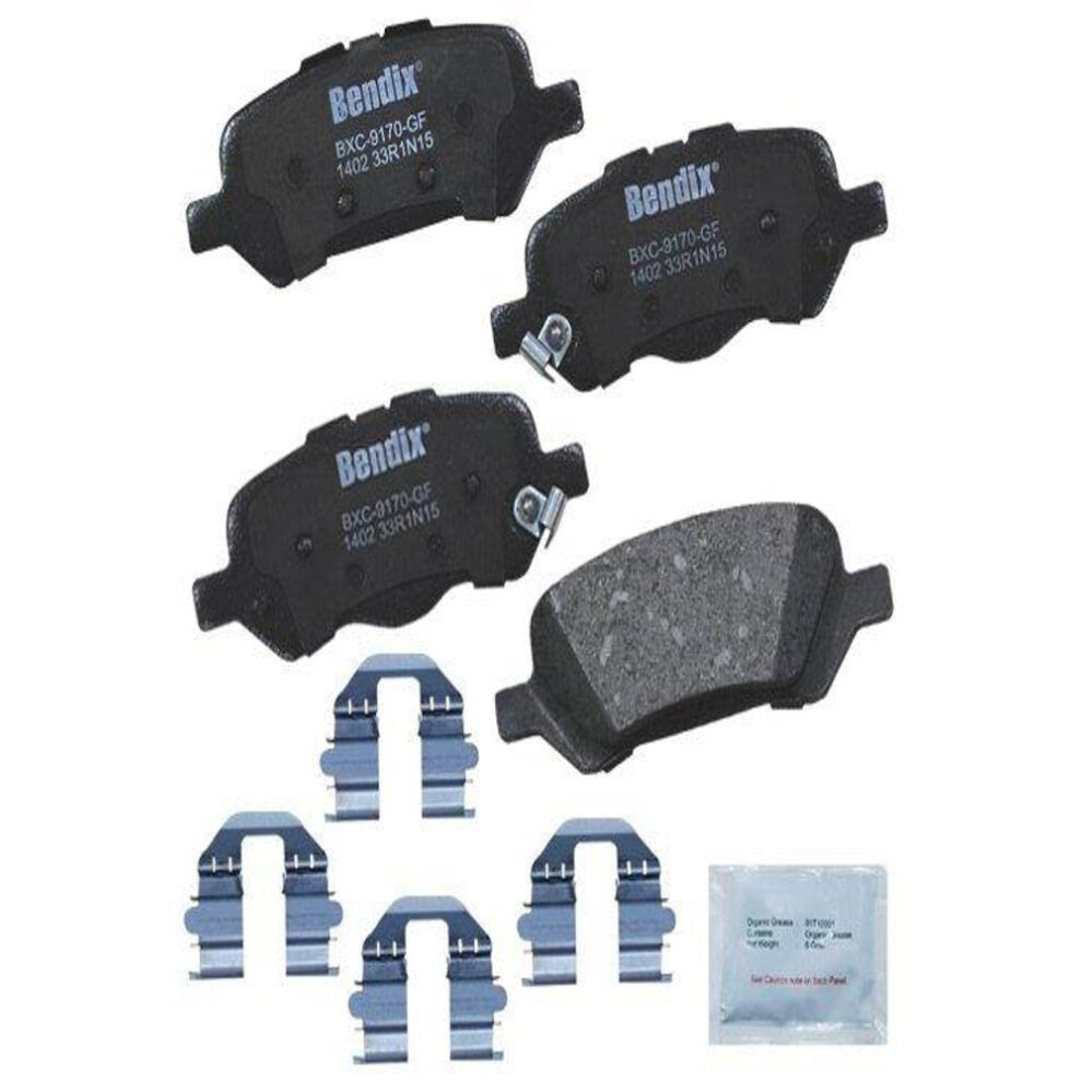 Bendix Priority1 Cfc1402 Ceramic Rear Brake Pads For Toyota Venza 2016-2009 887243214940