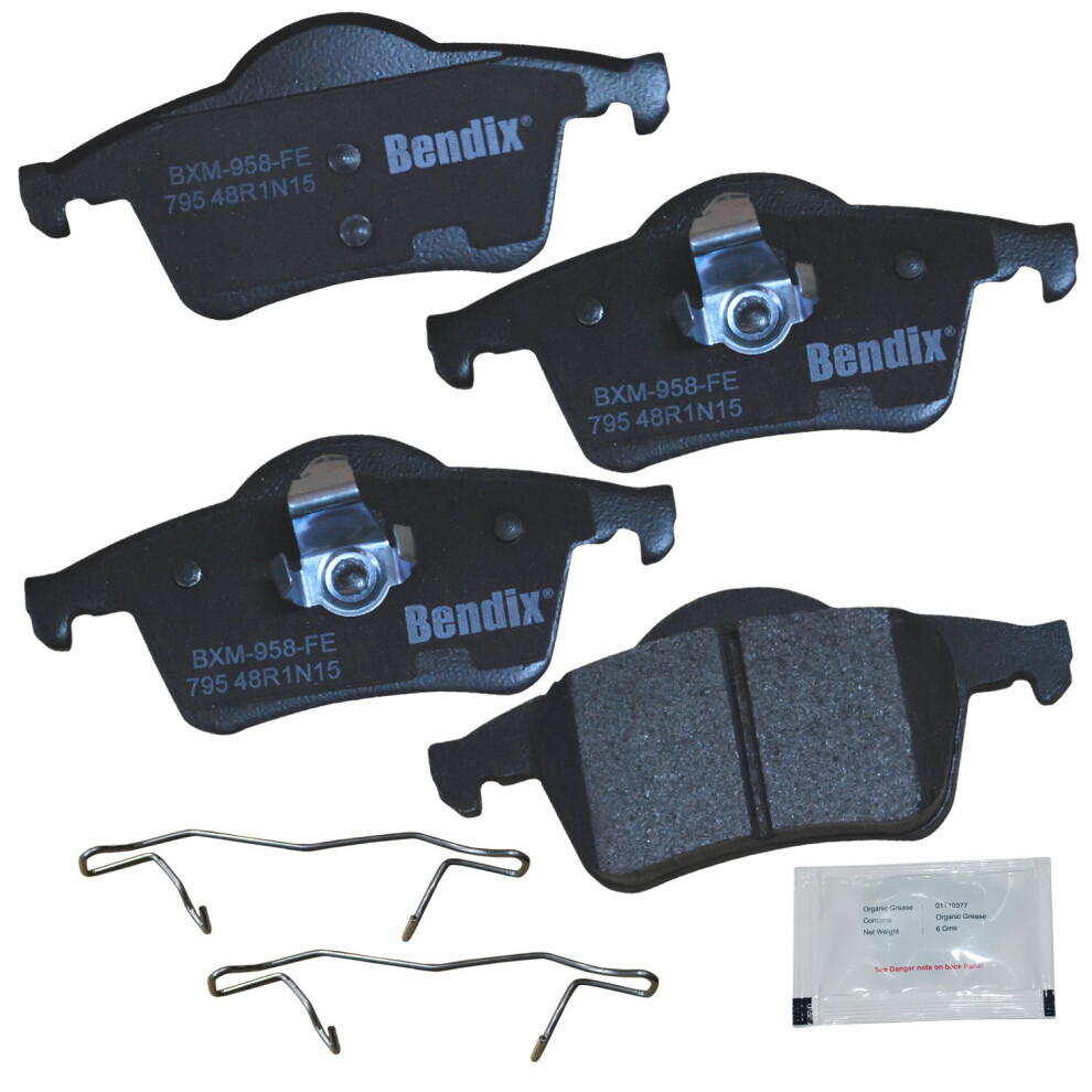 Bendix Priority1 Cfm795 Semi-Metallic Rear Brake Pads For Volvo S60 2009-2001 S70 1999 S80 2006-1999 V70 2007-2000 Xc70 2007-2003 887243240062