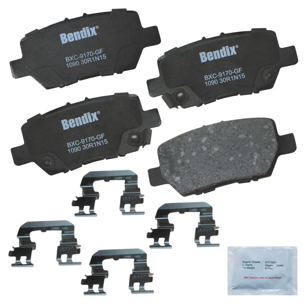 Bendix Priority1 Cfc1090 Ceramic Rear Brake Pads For Acura Rl 2012-2005 887243213707