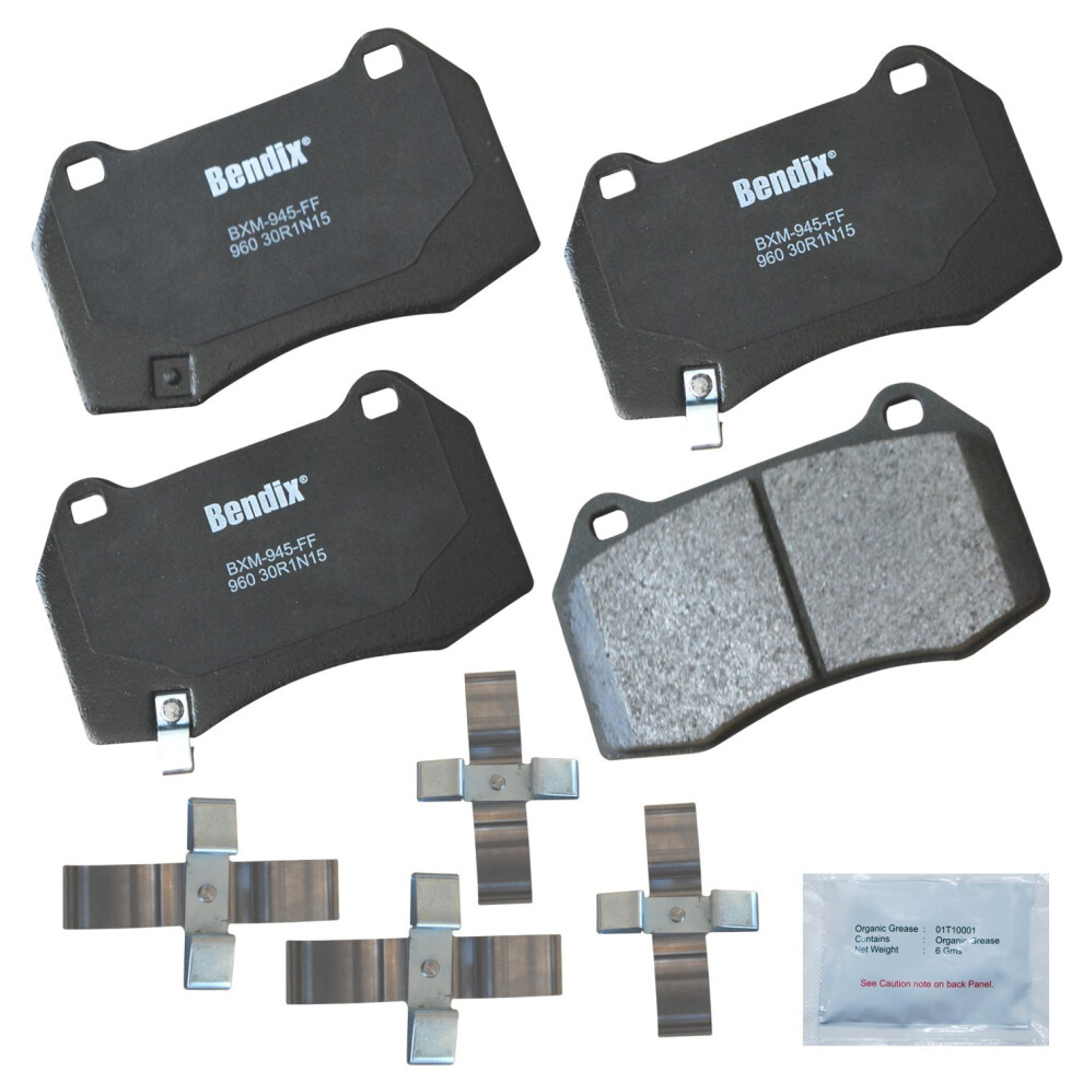 Bendix Priority1 Cfm960 Semi-Metallic Front Brake Pads For Infiniti G35 2004 Nissan 350Z 2009-2003 Sentra 2006-2004 887243213172