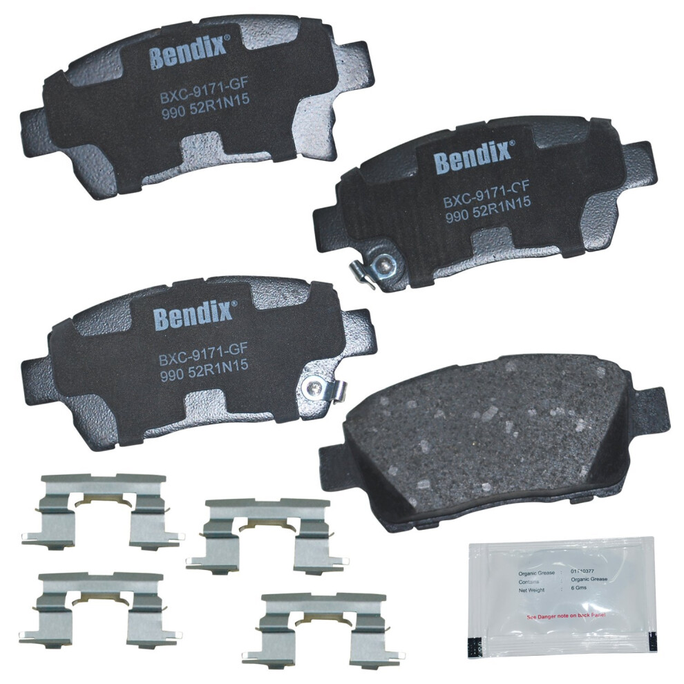 Bendix Priority1 Cfc990 Ceramic Front Brake Pads For Scion Iq 2015-2013 Xa 2004 Xb 2004 Toyota Echo 2005-2003 Mr2 Spyder 2006-2002 Prius 2009-200 887243240505