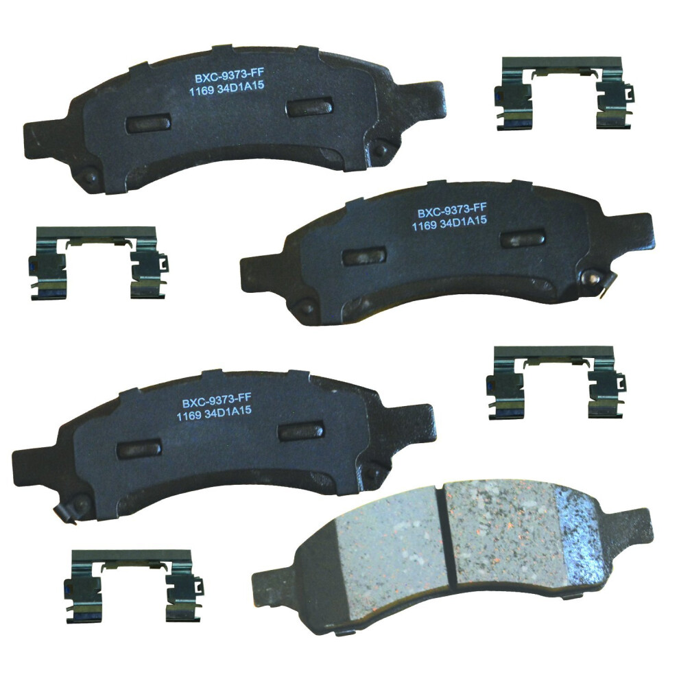 Bendix Premium Sbc1169 Ceramic Front Brake Pads For Select Models Buick Rainier Chevrolet Colorado Trailblazer Trailblazer Ext Gmc Canyon Envoy 887243227087