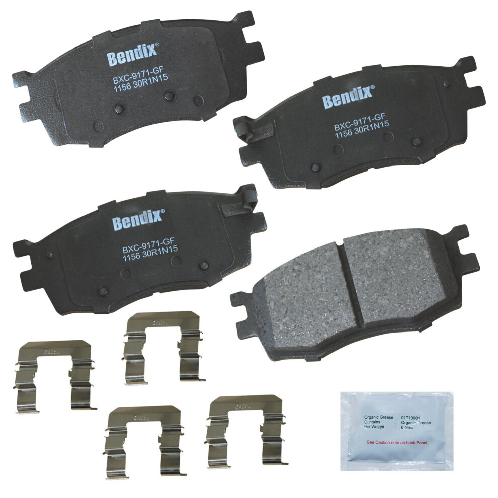 Bendix Priority1 Cfc1156 Ceramic Front Brake Pads For Dodge Attitude 2011-2006 Hyundai Accent 2011-2006 Jac J4 2020-2018 Kia Rio 2011-2006 Rio5 20 887243213967