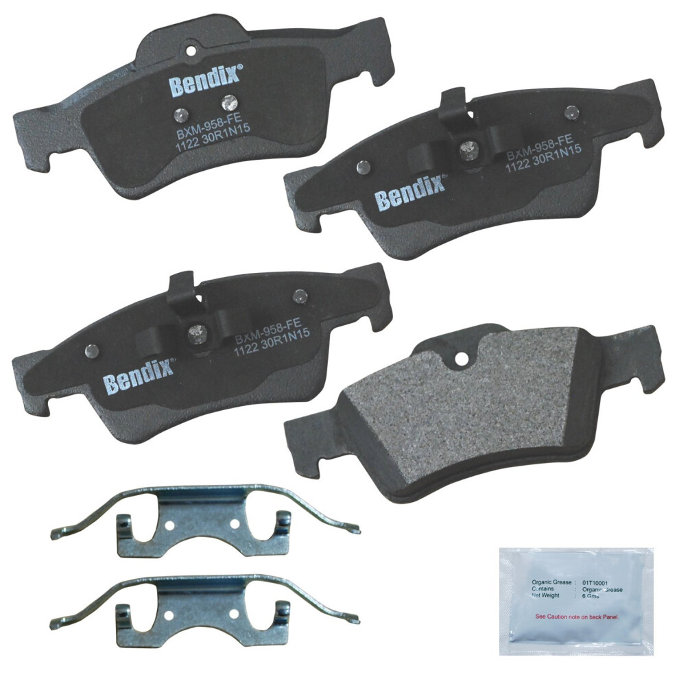 Bendix Priority1 Cfm1122 Semi-Metallic Rear Brake Pads For Select Models Mercedes-Benz G55 Amg G63 G65 Gl320 Gl350 Gl450 Gl500 Gl550 Ml320 Ml35 887243213912
