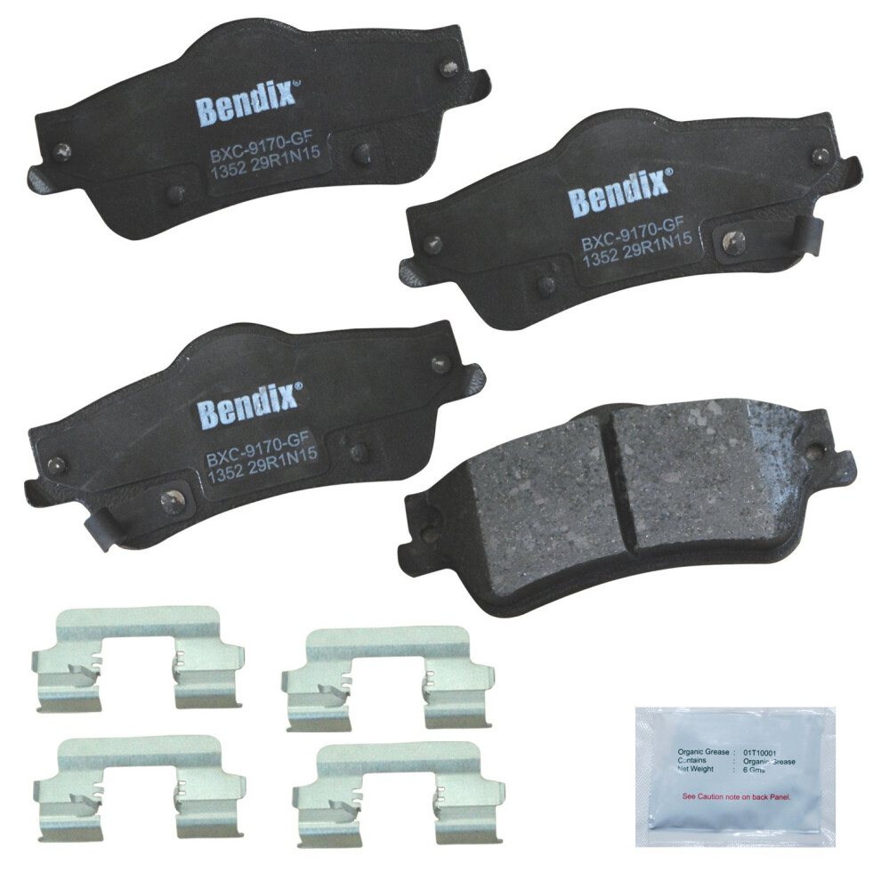Bendix Priority1 Cfc1352 Ceramic Rear Brake Pads For Chevrolet Caprice 2017-2011 Ss 2014 Ss 2017 Pontiac G8 2009-2008 887243214766