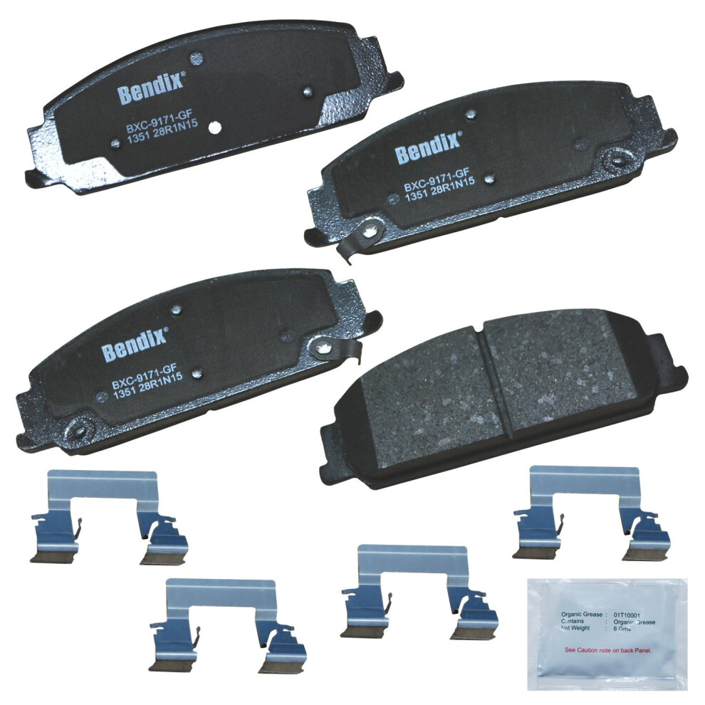 Bendix Priority1 Cfc1351 Ceramic Front Brake Pads For Chevrolet Caprice 2012 Pontiac G8 2009-2008 887243214759