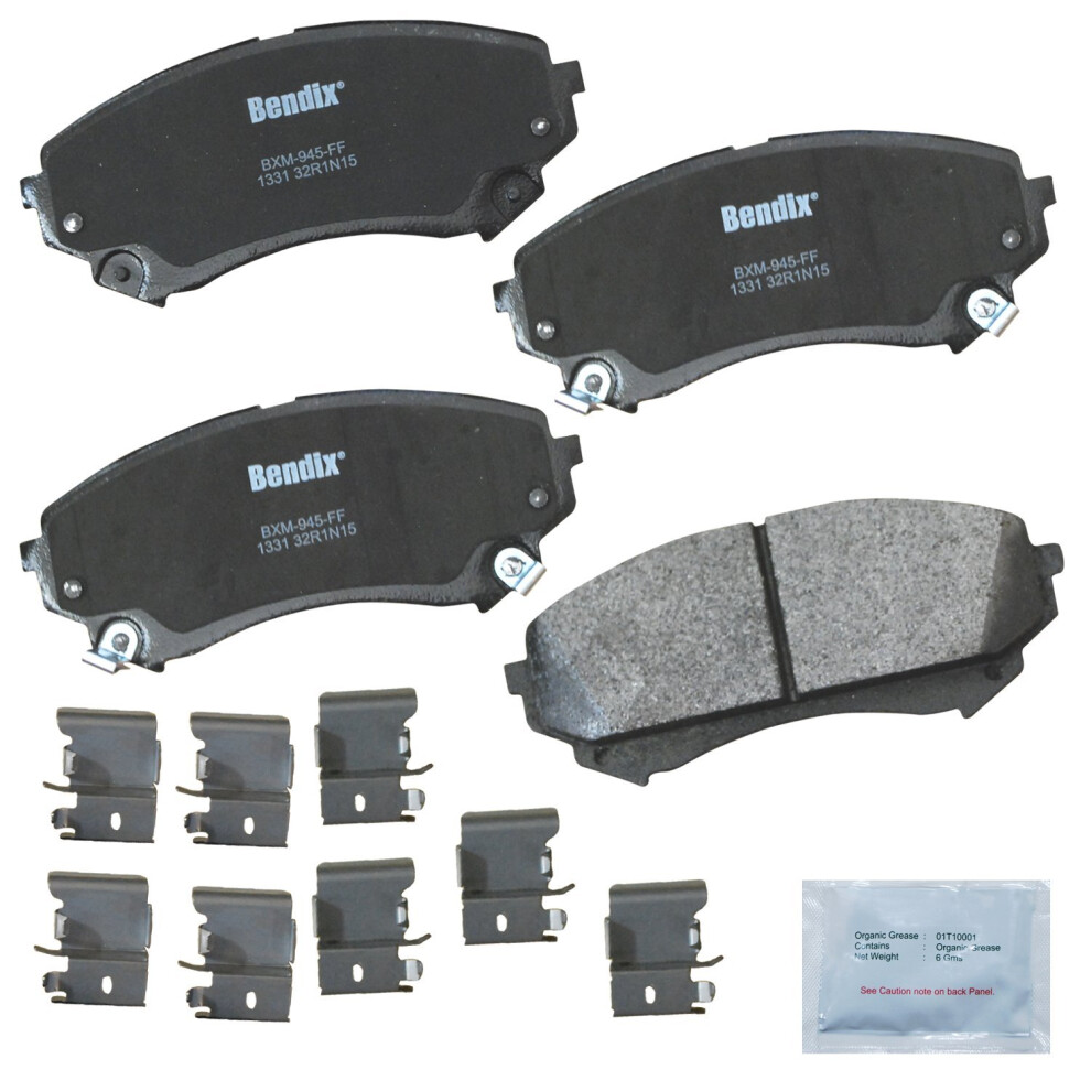Bendix Priority1 Cfm1331 Semi-Metallic Front Brake Pads For Cadillac Cts 2014-2008 887243214643