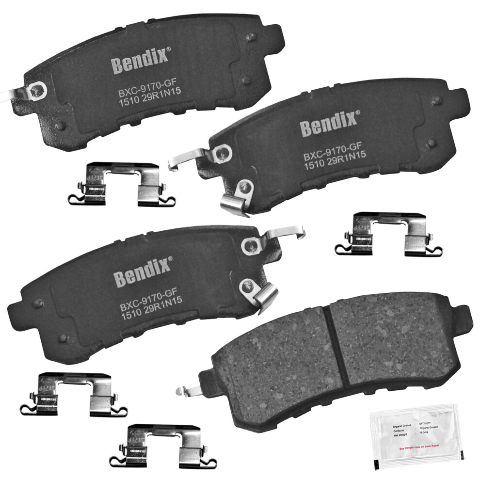 Bendix Priority1 Cfc1510 Ceramic Rear Brake Pads For Infiniti Qx56 2013-2011 Qx80 2024-2014 Nissan Armada 2023-2017 887243215459