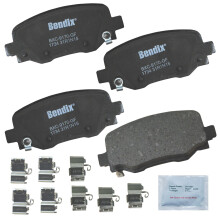 Bendix Priority1 CFC1734 ceramiczne tylne klocki hamulcowe dla Chrysler 200 2017-2015 Jeep Cherokee 2021-2014
