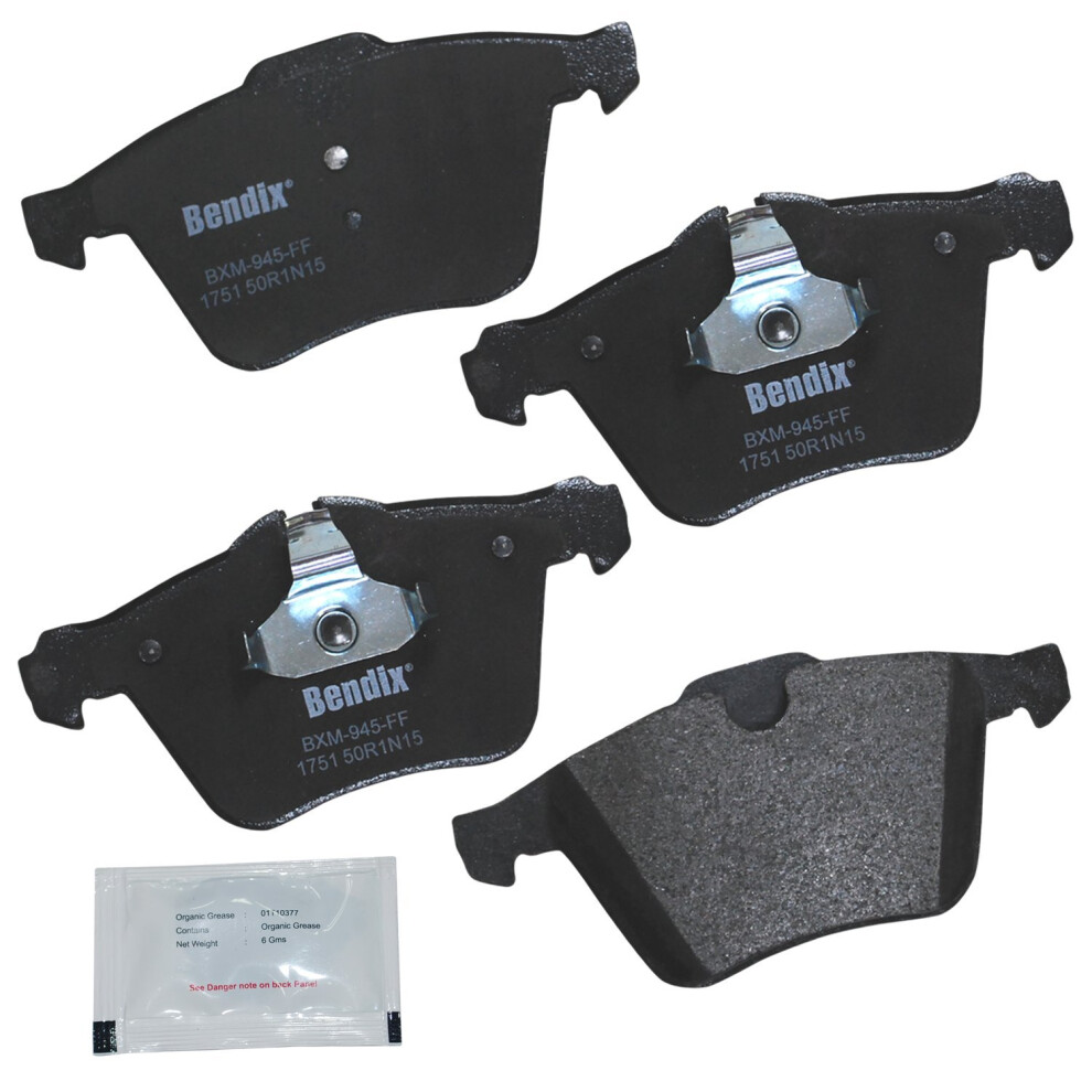 Bendix Priority1 Cfm1751 Semi-Metallic Front Brake Pads For Jaguar F-Type 2014 F-Type 2021-2016 887243240772