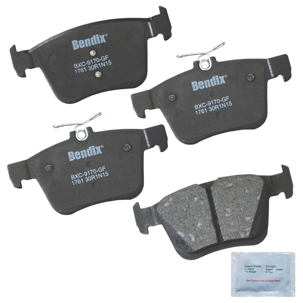 Bendix Priority1 Cfc1761 Rear Brake Pads For Audi A3 Quattro Sportback E-Tron Q2 Q3 Rs3 S3 Tt Rs Tts Mg Gt Seat Ateca Leon Tarraco Volks Arteon Atlas 887243216487