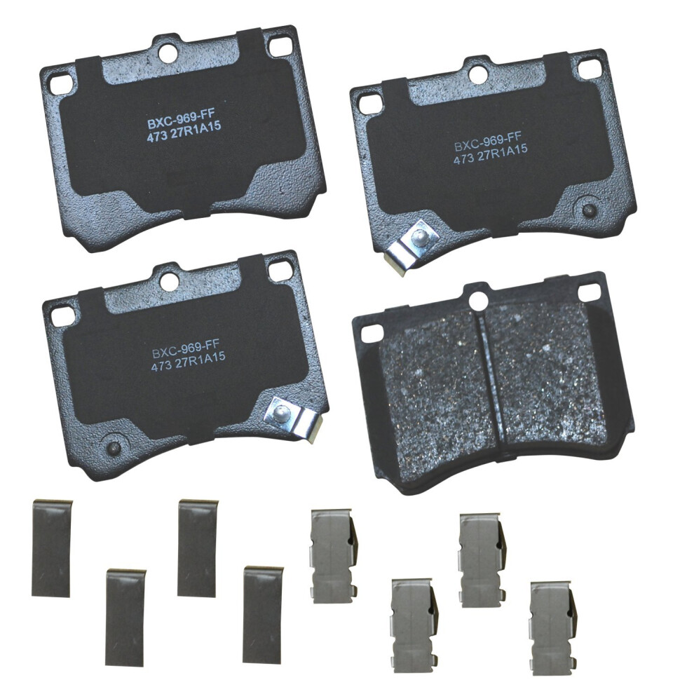 Bendix Premium Sbc473 Ceramic Front Brake Pads For Ford Escort 2003-1991 Mazda Mx-3 1996-1992 Protege 1998-1990 Mercury Tracer 1999-1991 887243221825
