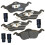 Pastilhas de Travão Cerâmicas Bendix Premium SBC816 para Ford Focus 2000-2004 1