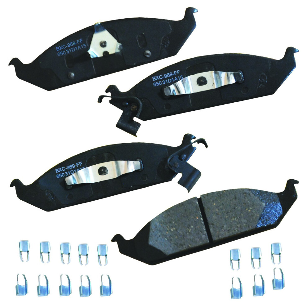 Bendix Premium Sbc650 Ceramic Front Brake Pads For Chrysler Breeze 1996 Cirrus 2000-1995 Sebring 2000-1996 Stratus 1997-1995 Dodge Stratus 2000-19 887243223041